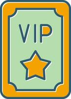 icono de vector de pase vip