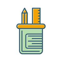 Pencil Stand Vector Icon