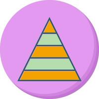 Pyramid Graph Vector Icon