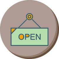 Open Tag Vector Icon