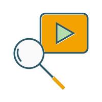 Youtube Search Vector Icon