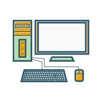 icono de vector de computadora