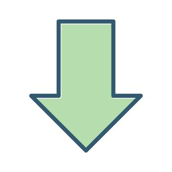 Down Vector Icon