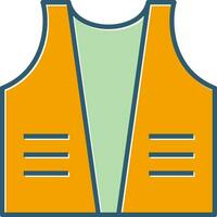 icono de vector de chaqueta de construcción