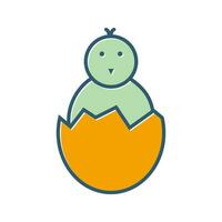 Hatched Egg Vector Icon