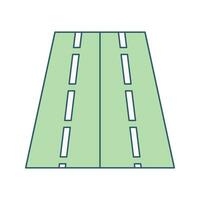 Two Way Road Vector Icon