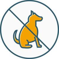 No Pet SIgn Vector Icon