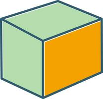 icono de vector de cubo