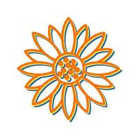 Sunflower Vector Icon