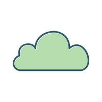 icono de vector de nube