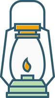 Gas Lamp Vector Icon