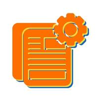 Document Setting Vector Icon