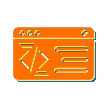 icono de vector de programación