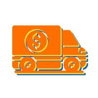 Money Truck Vector Icon