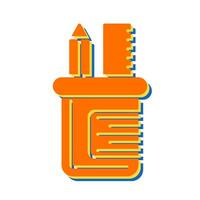 Pencil Stand Vector Icon