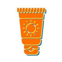 Sun Cream Vector Icon