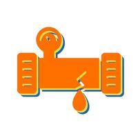 Broken Pipe Vector Icon