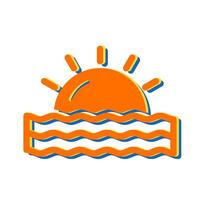 Sunset Vector Icon