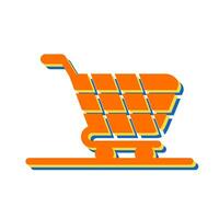 icono de vector de carrito de compras