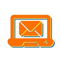 Laptop Mail Vector Icon