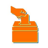 icono de vector de votación