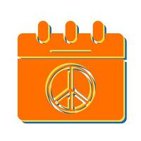 Peace Calendar Vector Icon