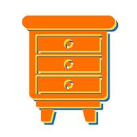 Chest Of Drawers Vector Icon