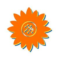 Sunflower Vector Icon