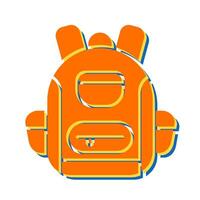 icono de vector de mochila