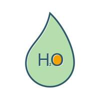 H2O Vector Icon