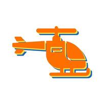 icono de vector de helicóptero