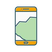 Broken Cell Phone Vector Icon