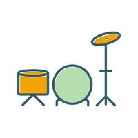 icono de vector de tambores