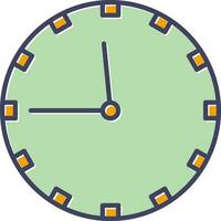 Wall Clock Vector Icon