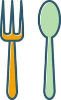 Spoon and Fork Vector Icon