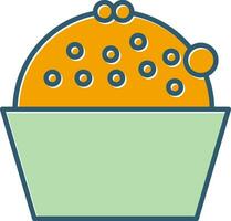 Cup Cake Vector Icon