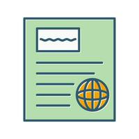 International Newspaper Vector Icon