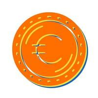 icono de vector de moneda euro