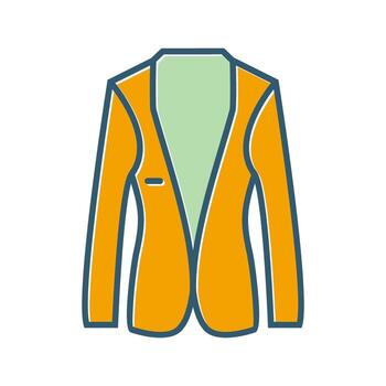 icono de vector de chaqueta