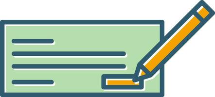 Write Cheque Vector Icon