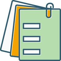 Attached Documents Vector Icon