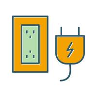 Plug and Socket Vector Icon