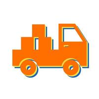 icono de vector de camioneta