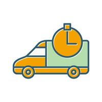 Time Based Delivery Vector Icon