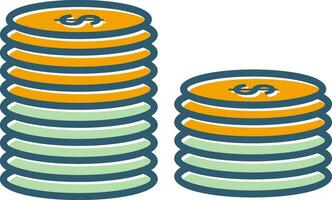 Stack of Coins Vector Icon