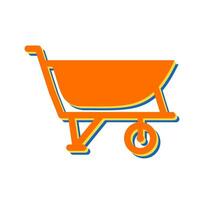 Cement Trolley Vector Icon