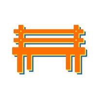 Wooden Bench Vector Icon