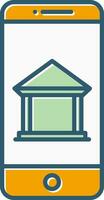 Mobile Banking Vector Icon