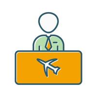 Flight Information Vector Icon