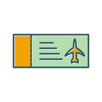 Plane Tickets Vector Icon